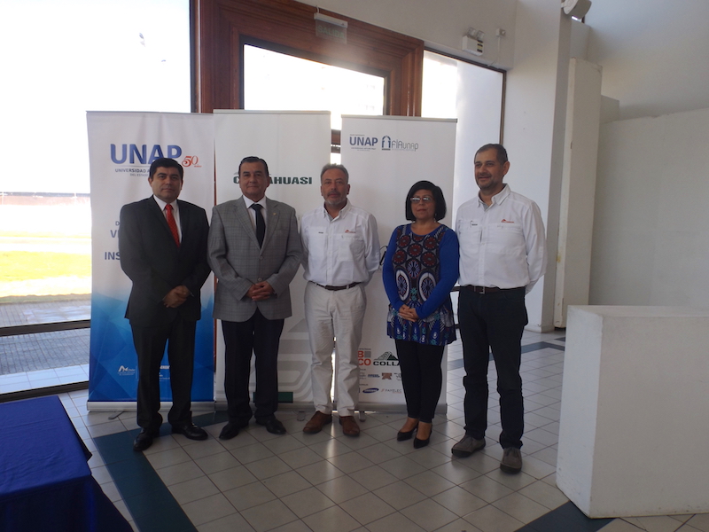 Unap y Collahuasi firman convenio de trabajo para crear una línea de investigación