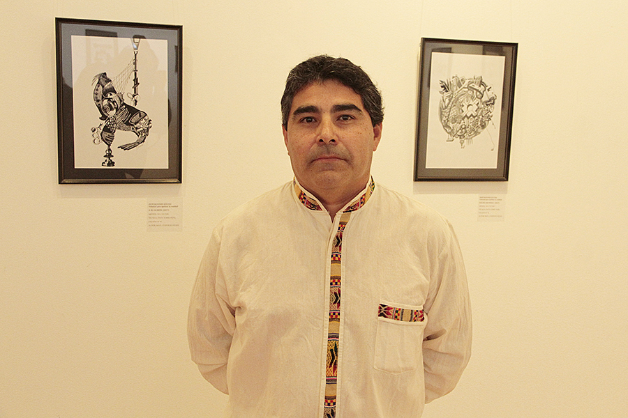 Raúl Codoceo expone sus dibujos en sala de arte Casa Collahuasi