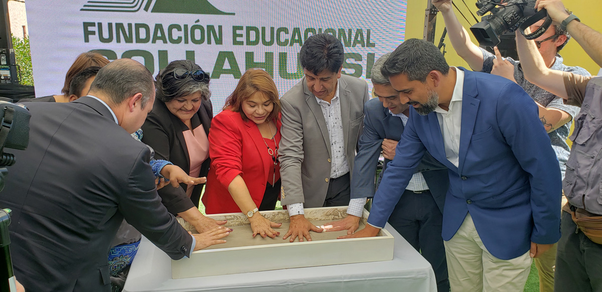Municipalidad de Pica y Collahuasi instalan primera piedra de la Escuela Especial Jacarandá