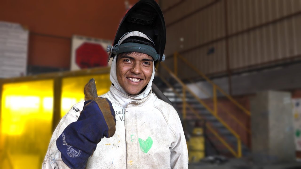 Students from Alto Hospicio were certified in arc welding