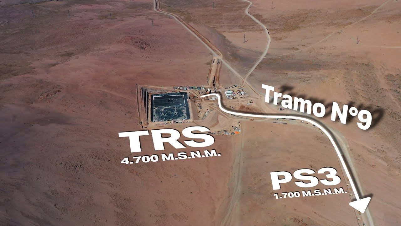 Hydrostatic tests are completed in the lower area and are now progressing in the mountain range area