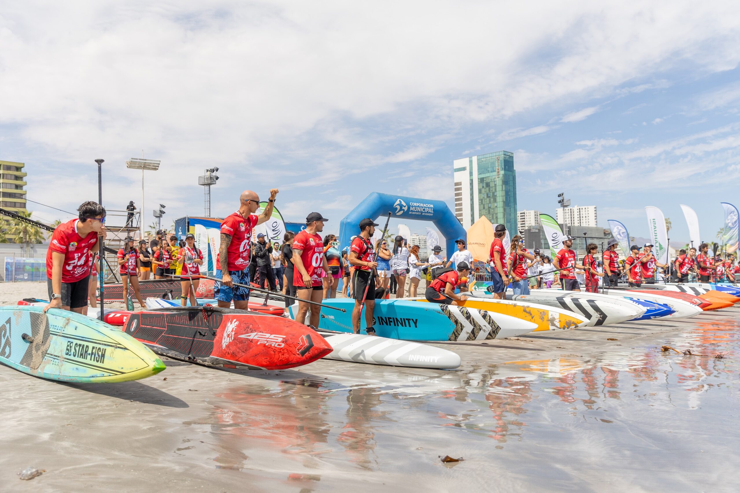 Finalizó segunda fecha del circuito nacional de stand up paddle en Arena Cavancha de Iquique